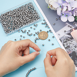 Круглые полые бусины из нержавеющей стали 304 с швом STAS-UN0043-16