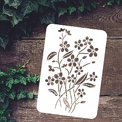 Большие пластиковые многоразовые шаблоны трафаретов для рисования DIY-WH0202-413