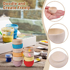 Деревянная чаша&nbsp;DJEW-WH0042-113