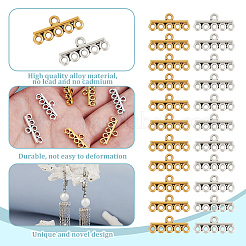 80 шт. 2-цветные тибетские литые люстры из сплава FIND-GO0003-11B