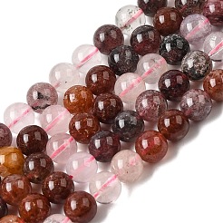 Натуральные кварцевые бусины супер семь нитей&nbsp;G-D359-B01-8mm