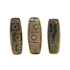 Тибетского стиля бусы дзи TDZI-R002-02F