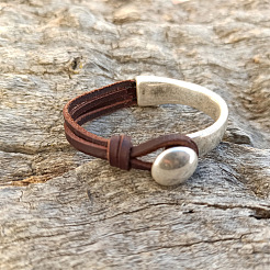 Плоские круглые браслеты из сплава&nbsp;FS-WG7E36B-01-1