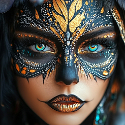 Пластиковая доска для рисования макияжем MRMJ-WH0101-002