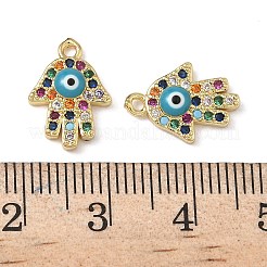 Латунные микро проложить кубического циркония подвески KK-G391-09G-1