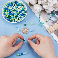 1200шт 12 стиля непрозрачные акриловые бусины&nbsp;FIND-AR0005-81