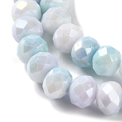 Стеклянные бусины с гальваническим покрытием  LAMP-S068-02B