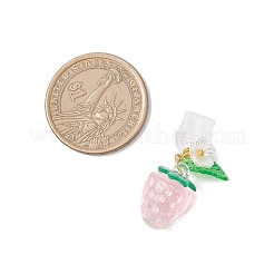 Клубничные прозрачные акриловые мобильные пылезащитные заглушки HJEW-JM04314-02