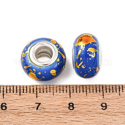 Европейские бусины-рондель из непрозрачной смолы RESI-Z046-01H