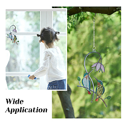 Подвесные украшения из железной колибри&nbsp;AJEW-WH0261-89