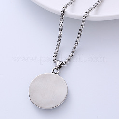 Ожерелья с подвеской в виде большого глаза-черепа из нержавеющей стали 304 в стиле панк-хеллоуин JH8700