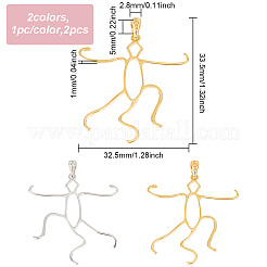 2 шт. 2 цвета 925 стерлингового серебра 5 зубца-коготь подвеска пустая овальная форма кабошон оправы STER-DC0001-26