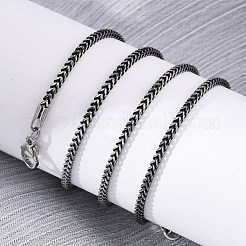 Ожерелья из цепочек пшеницы из нержавеющей стали 304 толщиной 2 мм NJEW-Q013-16A