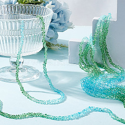 10 нити прозрачных стеклянных бусин GLAA-HY0001-38A