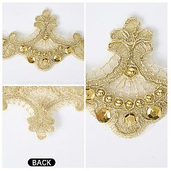 3 ярд полиэфирной цветочной кружевной ленты&nbsp;OCOR-WH20001-20C