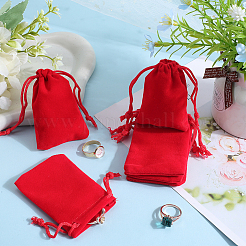 Прямоугольные бархатные мешочки на шнурке&nbsp;TP-BBC0001-06A