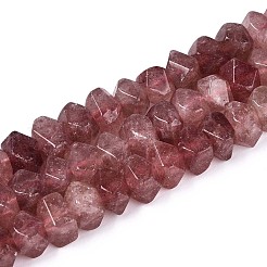 Природного кварца клубники нитей бисера G-N327-05-26