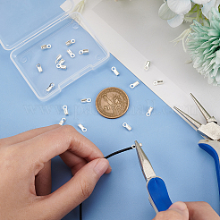 20 шт. 925 загнутых конца из стерлингового серебра&nbsp;STER-BC0002-01