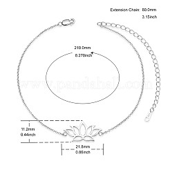 Браслеты на ногу из стерлингового серебра с родиевым покрытием JA123A