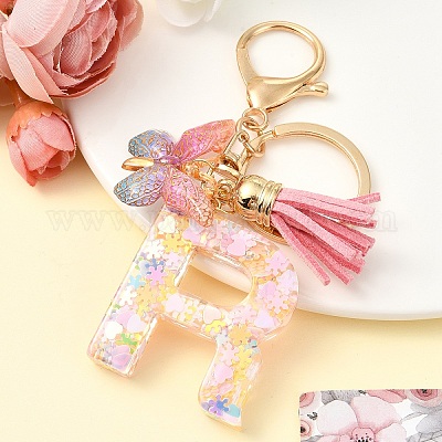 Брелок с кисточкой из смолы KEYC-YW00124-18-1