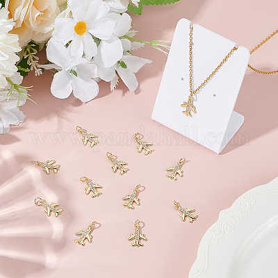 12 шт. Латунные подвески с микропаве KK-ME0001-52-1