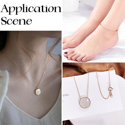 3 шт. 925 удлинителя цепи из стерлингового серебра BJEW-BBC0003-32A-1