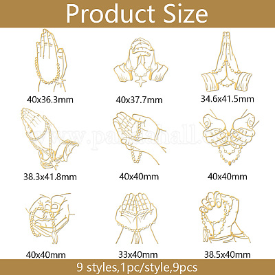 Никелевые декоративные наклейки DIY-WH0450-091-1