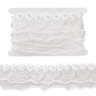 Отделка кружевом из полиэстера длиной 3 ярд&nbsp;OCOR-GF0005-10-1