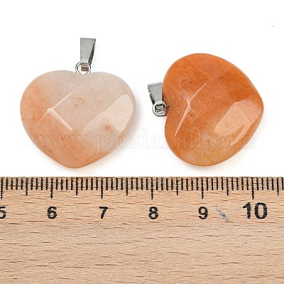 Натуральный красный авантюрин подвески G-A281-02P-01-1