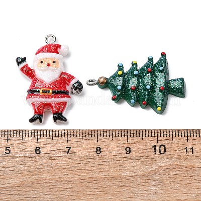 Рождественские подвески из непрозрачной смолы RESI-K049-01A-1