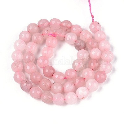 Окрашенные природные белый нефрит бисер пряди G-T139-8mm-60-12-1