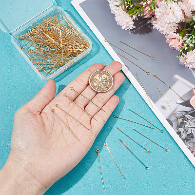 200 шт. латунные штифты для глаз KK-GO0001-61-1