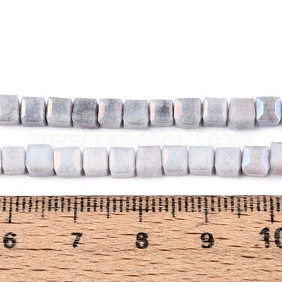 Антикоррозийные гальванические стеклянные бусины GLAA-T025-4mm-10A-1