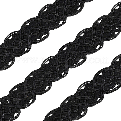 18 ярд полиэстеровой плетеной кружевной отделки OCOR-CY0001-88B-1