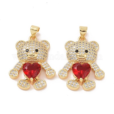 Латунные микро проложить кубического циркония подвески ZIRC-I063-03-1