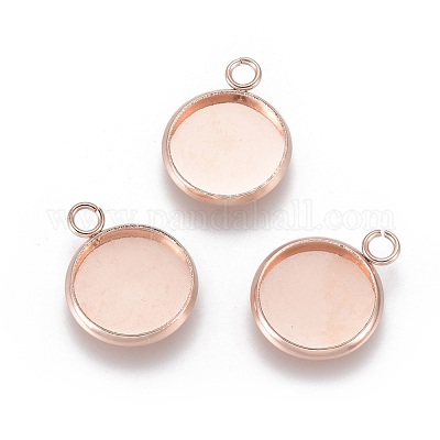 201 оправа для подвески из нержавеющей стали в форме кабошона STAS-F191-14RG-C-1