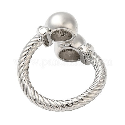 Латунные открытые кольца манжеты RJEW-Q778-54P-1