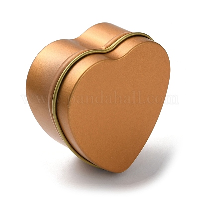 Жесть железные банки для свечей в форме сердца CON-NH0001-02B-1