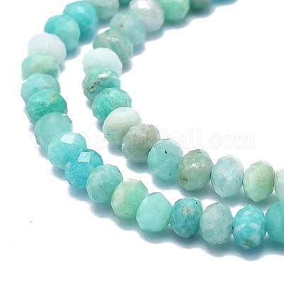 Природных амазонит бисер нитей G-F715-103-1