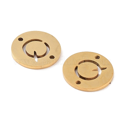 Вакуумное покрытие pvd 201 полые плоские круглые звенья из нержавеющей стали FIND-R149-03Q-G-1