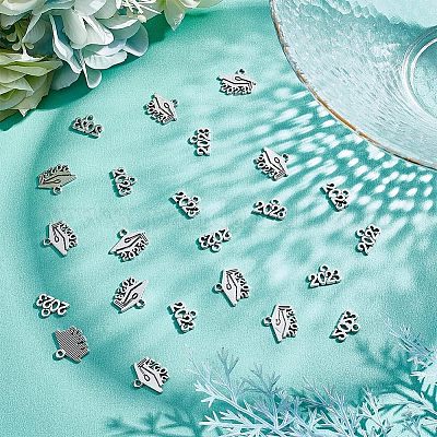 120 шт. 2 стиля подвески из сплава в тибетском стиле FIND-CA0006-06-1