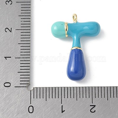 Латунь эмаль подвески X-KK-E093-03G-T-01-1