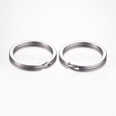 Застежки для брелоков из нержавеющей стали 304 KEYC-D049-03-1