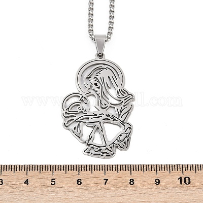 201 подвеска из нержавеющей стали NJEW-K283-09P-1