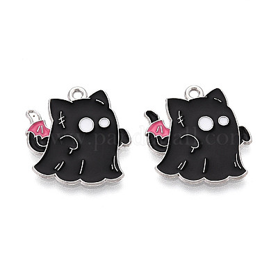 Подвески из сплава и эмали на тему Хэллоуина ENAM-T021-31B-02P-1