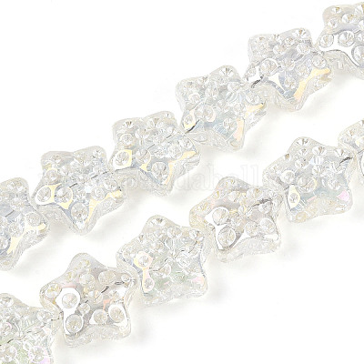 Гальванизируйте прозрачное стекло бисер нитей EGLA-N020-02B-1