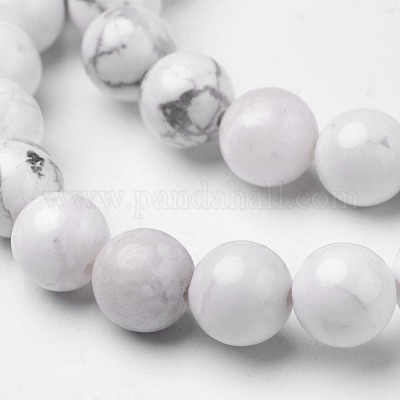 Природные Говлит бисер нитей G-D809-10-8mm-1