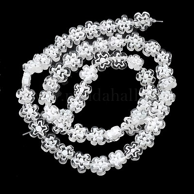 Ручной работы millefiori стеклянные бусины нитки LAMP-F035-09S-1