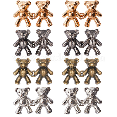 8 пара джинсовых пуговиц 4-х цветов из сплава FIND-GF0004-95-1