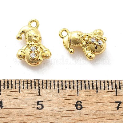 Латунные микро проложить кубического циркония подвески KK-U049-04G-07-1